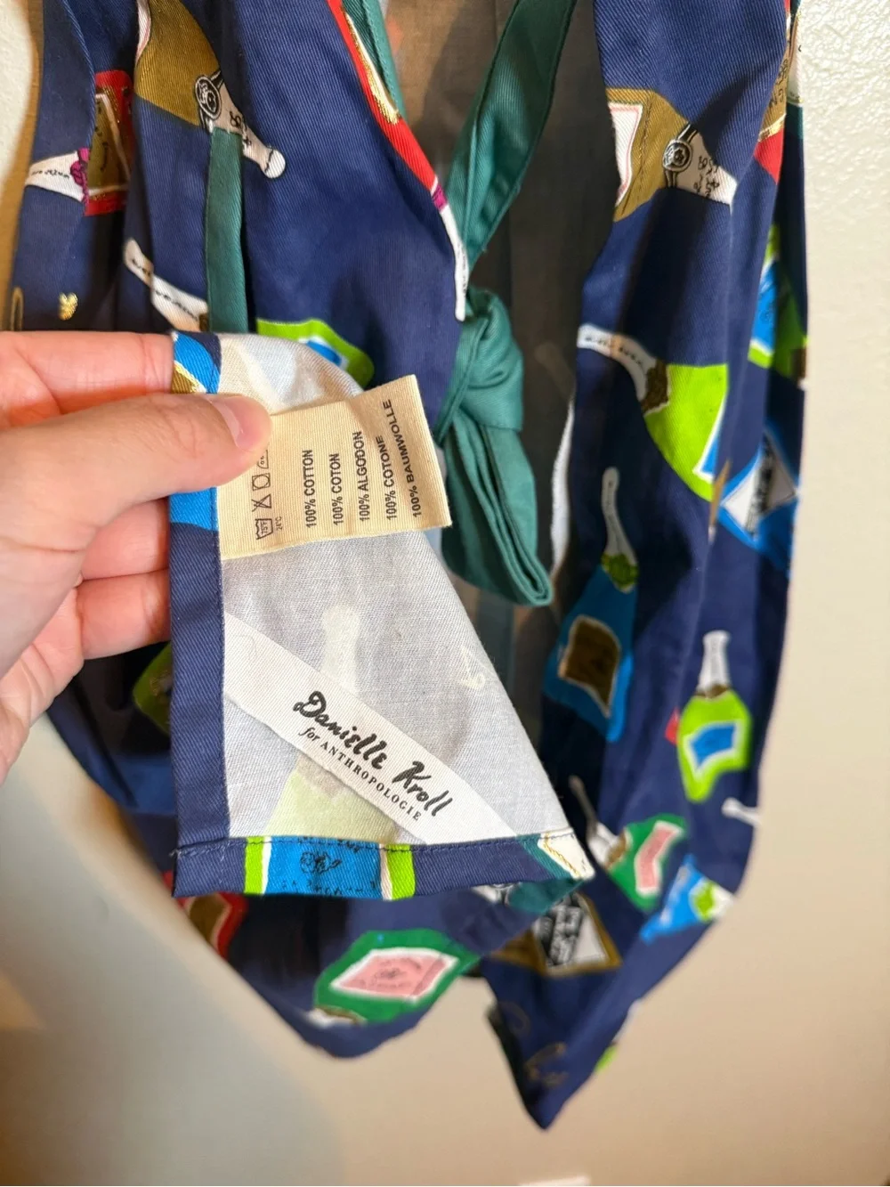 Anthropologie‎ Danielle Kroll Champagne Apron